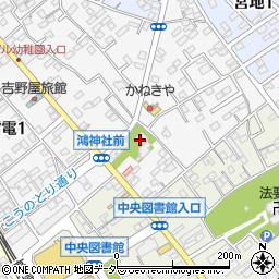 鴻神社周辺の地図