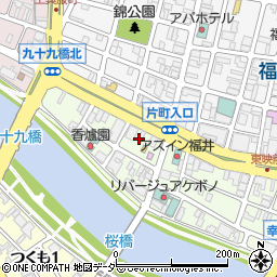 株式会社羽二重餅總本舗松岡軒　工場周辺の地図