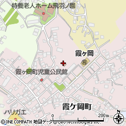 霞ヶ岡町公民館周辺の地図
