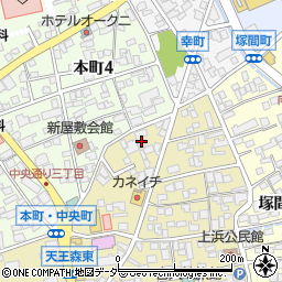 長野県岡谷市中央町3丁目1-16周辺の地図