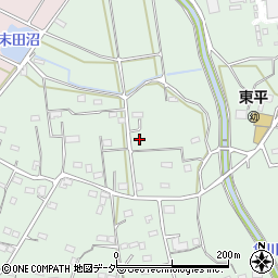 埼玉県東松山市東平周辺の地図