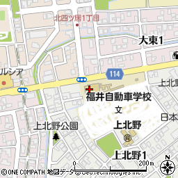 福井県自動車学園周辺の地図
