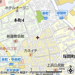 長野県岡谷市中央町3丁目1-22周辺の地図