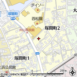 長野県岡谷市塚間町周辺の地図