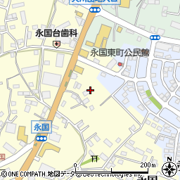 茨城県土浦市永国355-2周辺の地図