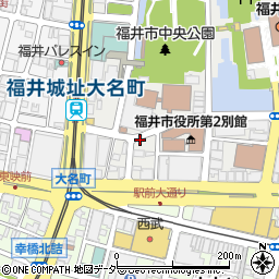 リパーク福井市役所前駐車場周辺の地図
