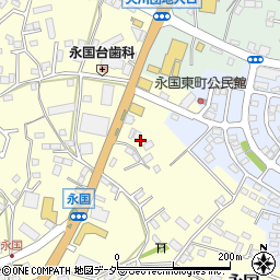 茨城県土浦市永国1035周辺の地図