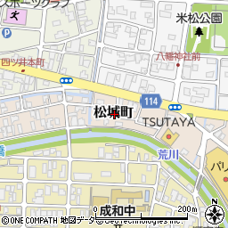 〒910-0852 福井県福井市松城町の地図