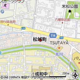 福井県福井市松城町周辺の地図