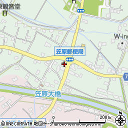 笠原郵便局周辺の地図
