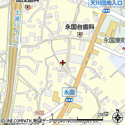 茨城県土浦市永国986周辺の地図
