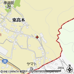 長野県諏訪郡下諏訪町東高木9224周辺の地図