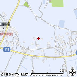 茨城県かすみがうら市牛渡周辺の地図