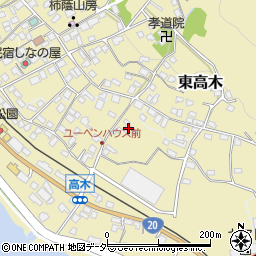 長野県諏訪郡下諏訪町南高木8970-1周辺の地図