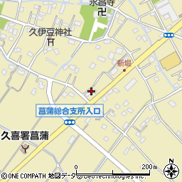 埼玉県久喜市菖蒲町新堀399周辺の地図