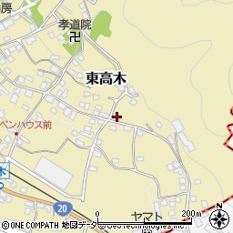 長野県諏訪郡下諏訪町東高木9236周辺の地図