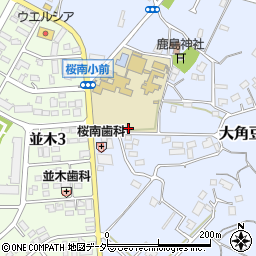 茨城県つくば市大角豆563周辺の地図