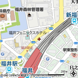 株式会社ニッポンレンタカー福井　福井駅前営業所周辺の地図