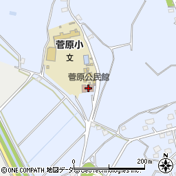 菅原公民館周辺の地図