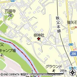 延喜式内　椋神社周辺の地図