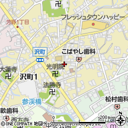 福井県勝山市沢町周辺の地図