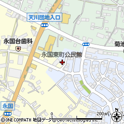 永国東町公民館周辺の地図