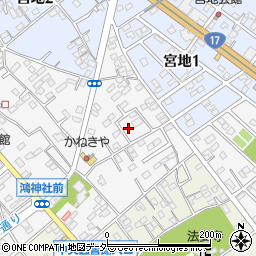 埼玉県鴻巣市本宮町周辺の地図