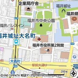 福井市役所別館周辺の地図