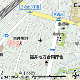 福井県福井市日之出周辺の地図