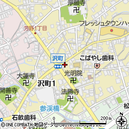 勝山沢郵便局 ＡＴＭ周辺の地図