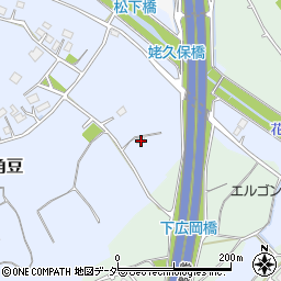 茨城県つくば市大角豆443周辺の地図