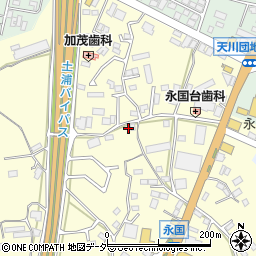 茨城県土浦市永国867周辺の地図