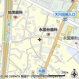 茨城県土浦市永国981-5周辺の地図