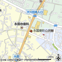 茨城県土浦市永国1045周辺の地図