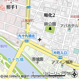 リパーク福井順化２丁目駐車場周辺の地図