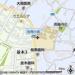 茨城県つくば市大角豆787周辺の地図