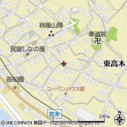 長野県諏訪郡下諏訪町東高木9204-4周辺の地図