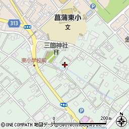 埼玉県久喜市菖蒲町三箇周辺の地図