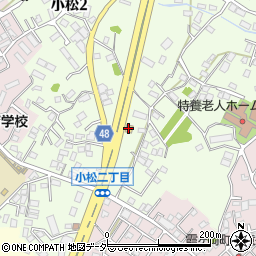 幸楽苑土浦小松店周辺の地図
