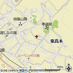 長野県諏訪郡下諏訪町東高木9287周辺の地図
