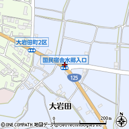 大岩田２区周辺の地図