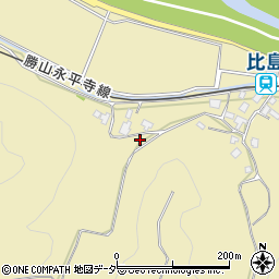福井県勝山市遅羽町比島13周辺の地図