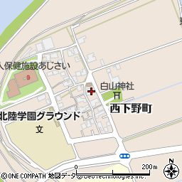 福井県福井市西下野町12-16周辺の地図