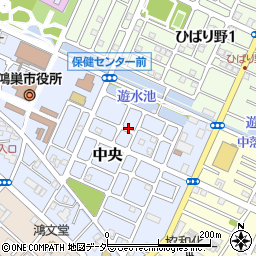 埼玉県鴻巣市中央16周辺の地図