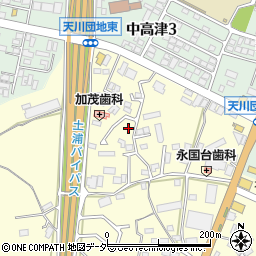 茨城県土浦市永国882-1周辺の地図