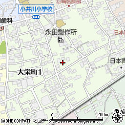 長野県岡谷市大栄町周辺の地図