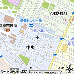埼玉県鴻巣市中央16-6周辺の地図