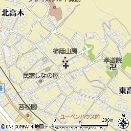 長野県諏訪郡下諏訪町東高木9183周辺の地図