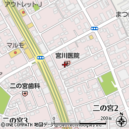 宮川内科胃腸科医院周辺の地図