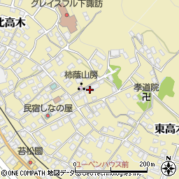 長野県諏訪郡下諏訪町東高木9186周辺の地図